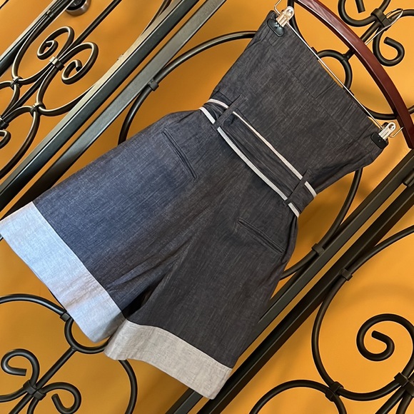 THEORY Denim Romper - Picture 5 of 7